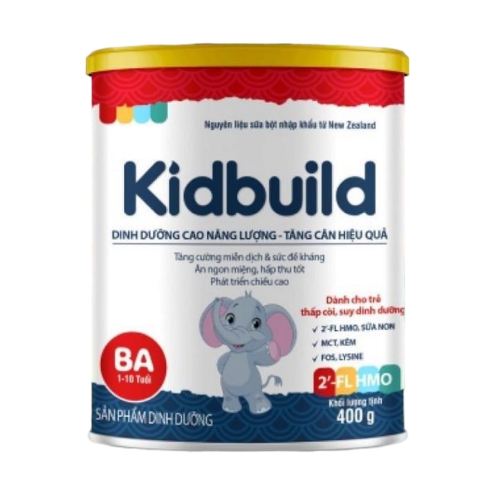 Sữa Kidbuild BA (1-10  tuổi) giúp bé tăng cân hiệu quả - 400g