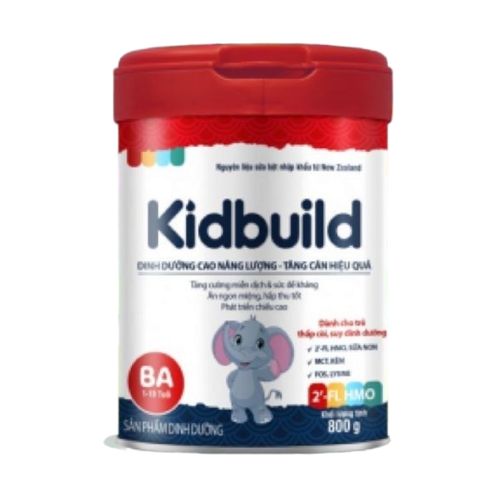 Sữa Kidbuild BA (1-10  tuổi) giúp bé tăng cân hiệu quả - 800g