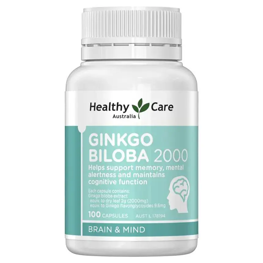 Viên uống Bổ não Healthy Care Ginkgo Biloba