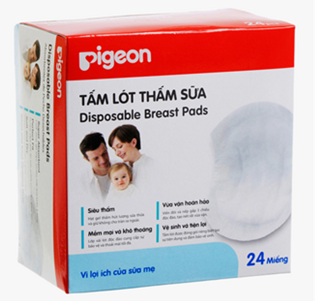 Thấm Sữa Pigeon 24 Miếng